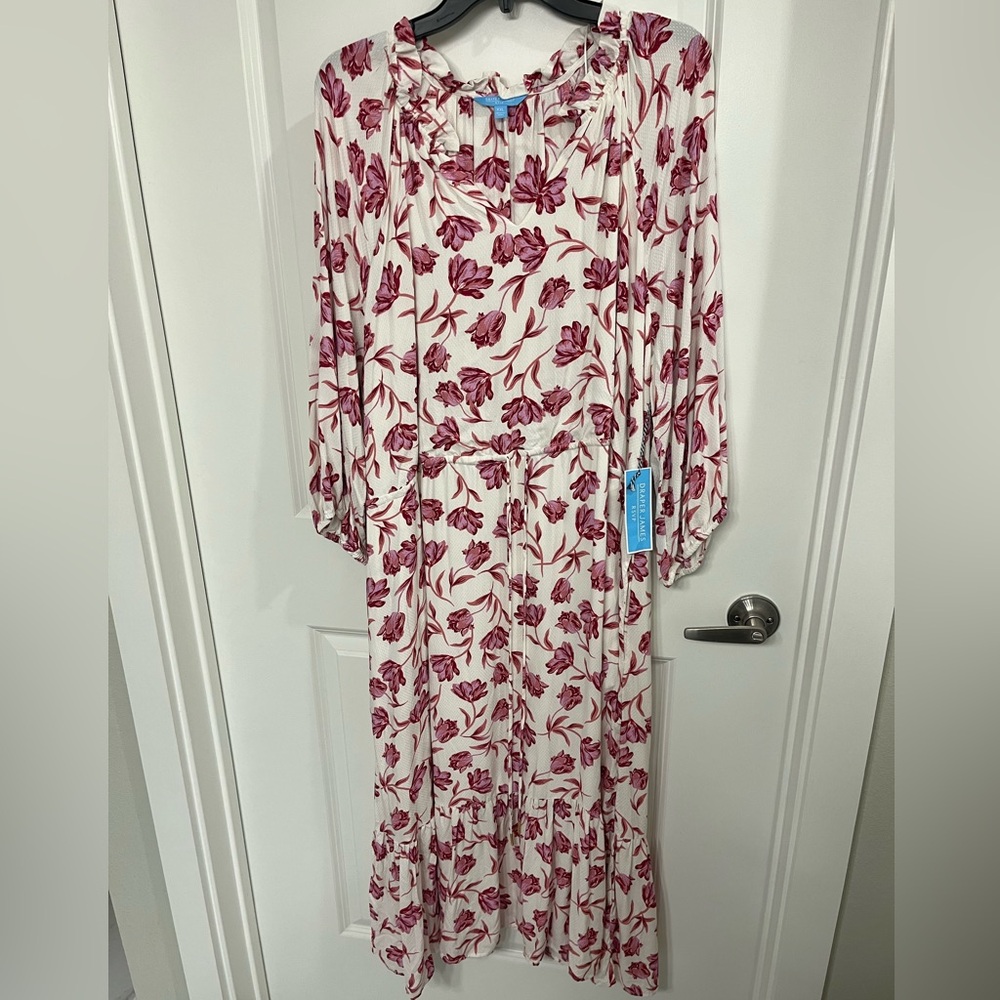 Cinched waist midi dress